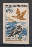 SPM - 1963 - N°YT. 364 - Eider 50c - Non Dentelé / Imperf. - Neuf Luxe ** / MNH - Imperforates, Proofs & Errors