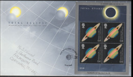 Great Britain FDC 1999 Total Eclipse Souvenir Sheet. Please Read Sales Conditions Under Image Of Lot (Mappe28-19) - 1991-2000 Decimal Issues
