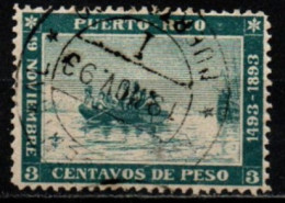 PUERTO RICO 1893 O PLI-CREASE - Puerto Rico