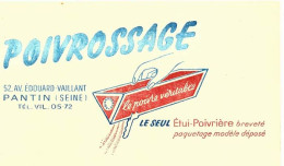 BUVARD POIVRE POIVROSSAGE Etui Poivriere  , Av Edouard Vaillant A Pantin  , Produit Alimentaire , - Levensmiddelen