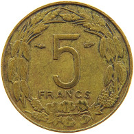 CAMEROON 5 FRANCS 1958 #s171 0607 - Camerun