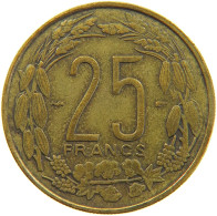 CAMEROON 25 FRANCS 1958 #s151 0219 - Camerun