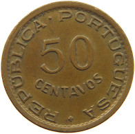 ANGOLA 50 CENTAVOS 1954 #s176 0637 - Angola