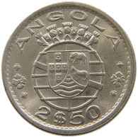 ANGOLA 2 1/2 ESCUDOS 1974 #s185 0867 - Angola