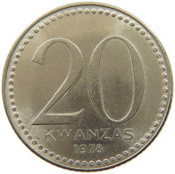 ANGOLA 20 KWANZAS 1978 #s153 0333 - Angola