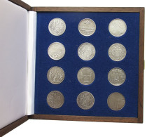 GERMANY BRD SET 1980 12 Historische Deutsche Gedenktaler In 925er Silber 147G SILBER #vs01 0021 - Mint Sets & Proof Sets