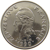 FRENCH NEW CALEDONIA 20 FRANCS 1990 #s152 0389 - Nuova Caledonia