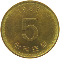 KOREA SOUTH 5 WON 1983 #s171 0621 - Corée Du Sud