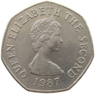 JERSEY 50 PENCE 1987 #s152 0395 - Jersey