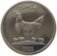 TONGA 5 SENITI 1981 #s188 0105 - Tonga