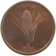TONGA 1 SENITI 1981 #s174 0721 - Tonga