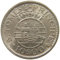 ST. THOMAS AND PRINCE 10 ESCUDOS 1971 #s153 0337 - Sao Tome And Principe