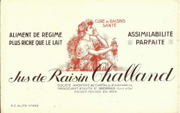 BUVARD JUS DE RAISIN CHALLAND NEGOCIANT NUITS ST GEORGES COTE D'OR 1950-1960 - Levensmiddelen