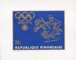 Delcampe - 221577 MNH RUANDA 1971 20 JUEGOS OLIMPICOS VERANO MUNICH 1972 - Athlétisme