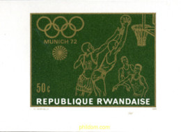 Delcampe - 221643 MNH RUANDA 1971 20 JUEGOS OLIMPICOS VERANO MUNICH 1972 - Pferde