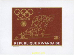 Delcampe - 221631 MNH RUANDA 1971 20 JUEGOS OLIMPICOS VERANO MUNICH 1972 - Athlétisme