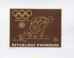 Delcampe - 221638 MNH RUANDA 1971 20 JUEGOS OLIMPICOS VERANO MUNICH 1972 - Athlétisme