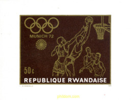 Delcampe - 221646 MNH RUANDA 1971 20 JUEGOS OLIMPICOS VERANO MUNICH 1972 - Athlétisme