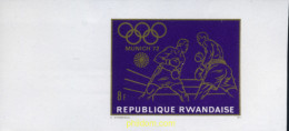 Delcampe - 221666 MNH RUANDA 1971 20 JUEGOS OLIMPICOS VERANO MUNICH 1972 - Pferde