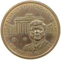 Delcampe - GERMANY BRD MEDAILLE JOHN F.KENNEDY ICH BIN EIN BERLINER 30MM 12.4G #sm16 2427 - Altri & Non Classificati