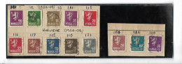 Timbres Norvège Lot De 13 Timbres Années 1926-29   Oblitérés Sur Charnière N°112-113-114-115-116-117-118-119-121-185 - Gebruikt