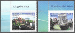 Lithuania Lietuva Litauen Lituanie 2018 Europa Cept Bridges Mi.no. 1275-76 MNH Neuf Postfrisch ** - 2018