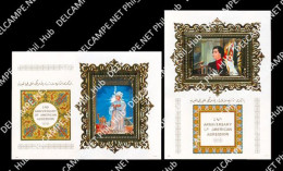 LIBYA 1988 Gaddafi America Aggression Gold (2 S/s MNH) - Libya