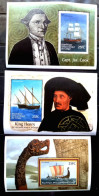 CONGO, 3 DIFF BLOCK, MNH MINIATURE SHEET, SELECTION & COLLECTION, SHIP KING HENRY NAVIGATOR OF PORTUGAL CAPT JAS COOK, V - Autres & Non Classés