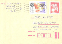 Hungary Cover With Stamps, Space, 1984 - Briefe U. Dokumente