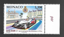 Monaco 2025 - 10 Ans Du Monaco E-PRIX ** - Ungebraucht