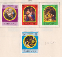 BAHAMAS  - 1970 Christmas Set Hinged Mint - 1963-1973 Autonomia Interna
