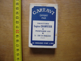 Jeu 54 Cartes CARTAVI AVI PEINTURE CHAMPETIER St Jean De Maruejols Droguerie - 54 Kaarten