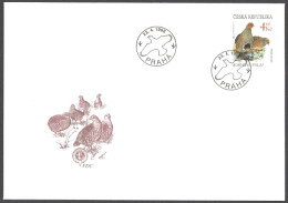 Czech Republic - Partridge (Perdix Perdix), FDC,1998 - FDC