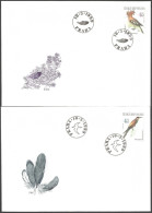 Czech Republic - Nature Conservation: Protected Birds, Set Of 2 FDCs, 1999 - FDC