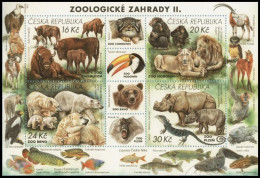 Czech Republic - Nature Protection: Zoological Gardens (2nd Part), Souvenir Sheet, MINT, 2017 - Blocs-feuillets
