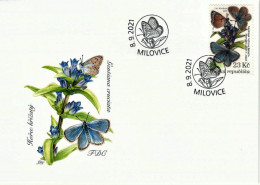Czech Republic - Alcon Large Blue Rebel, FDC, 2021 - FDC
