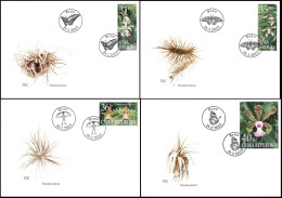Czech Republic - Orchids  - Botanical Garden In Brno, Set Of 4 FDCs, 2025 - FDC