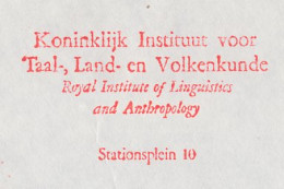 Meter Cover Netherlands 1978 Royal Institute Of Linguistics And Anthropology - Other & Unclassified