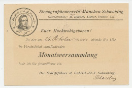Postal Stationery Bayern 1906 Stenography - Other & Unclassified
