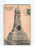 CRECY EN PONTHIEU : Monument élevé à La Mémoire Du Roi Jean De Bohême - état ( Partiellement Décollée ) - Crecy En Ponthieu