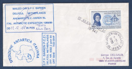Finlande - Lettre - Spedizione Antartica Italiana - Helicopters - Delfzijl Netherlands - 1989 - Briefe U. Dokumente