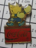 920 Pin's Pins / Beau Et Rare / COCA-COLA / BOXE MASCOTTE BARCELONE COBI - Coca-Cola