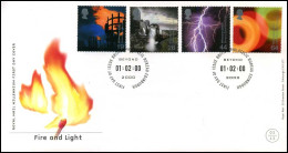 Great-Britain - FDC - Fire And Light - 1991-2000 Decimal Issues