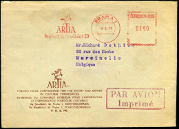 Cover To Marcinelle, Belgium - "ARTIA, Foreign Trade Corporation For The Import And Export Of Cultural Commodities" - Briefe U. Dokumente
