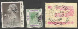 Hong Kong 5 Scans Lot Of Used With Souvenir Sheets, FRAMA, Block4, Custom Label, HVs King George & Queen Elizabeth - Altri & Non Classificati