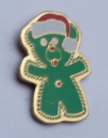 Q65 Pin's OURSON Peluche Ours Bear En Père Noël Vert Achat Immédiat - Navidad