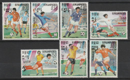 KAMPUCHEA - N°522/8 ** (1985) Coupe Du Monde De Football "Mexico'86" - Kampuchea