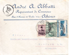 GREECE 1939 AIRMAIL LETTER  SENT FROM ATHENS TO HERFORD - Briefe U. Dokumente