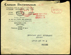 Cover Naar Bruges - "Caisse Patronale D'Assurances Contre Les Resque De Toutes Natures, Bruxelles" - ...-1959