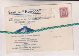 Brussel, Bruxelles, Emaillerie "Howoco", 1939 - Old Professions